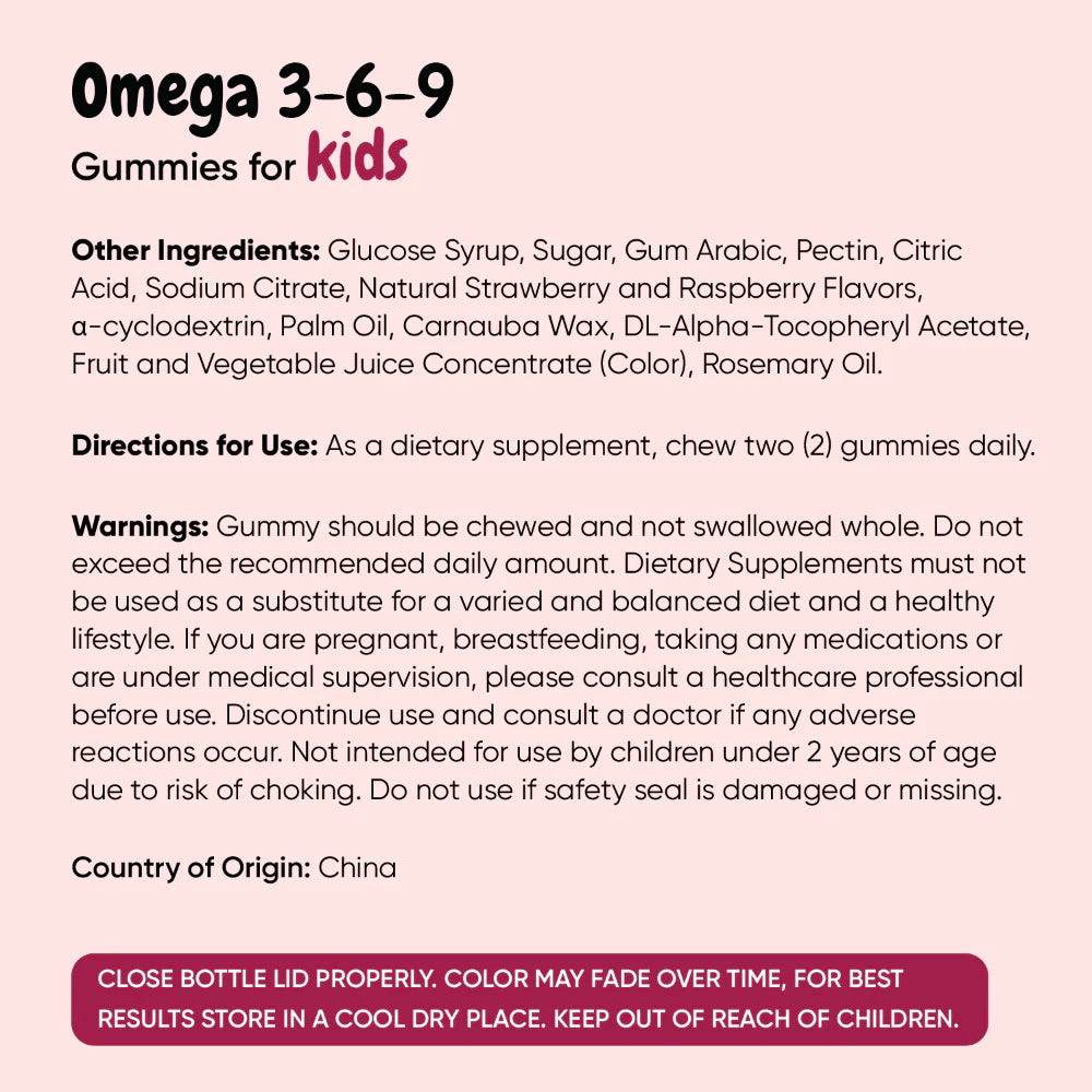 Omega 3-6-9 Gummies for Kids
