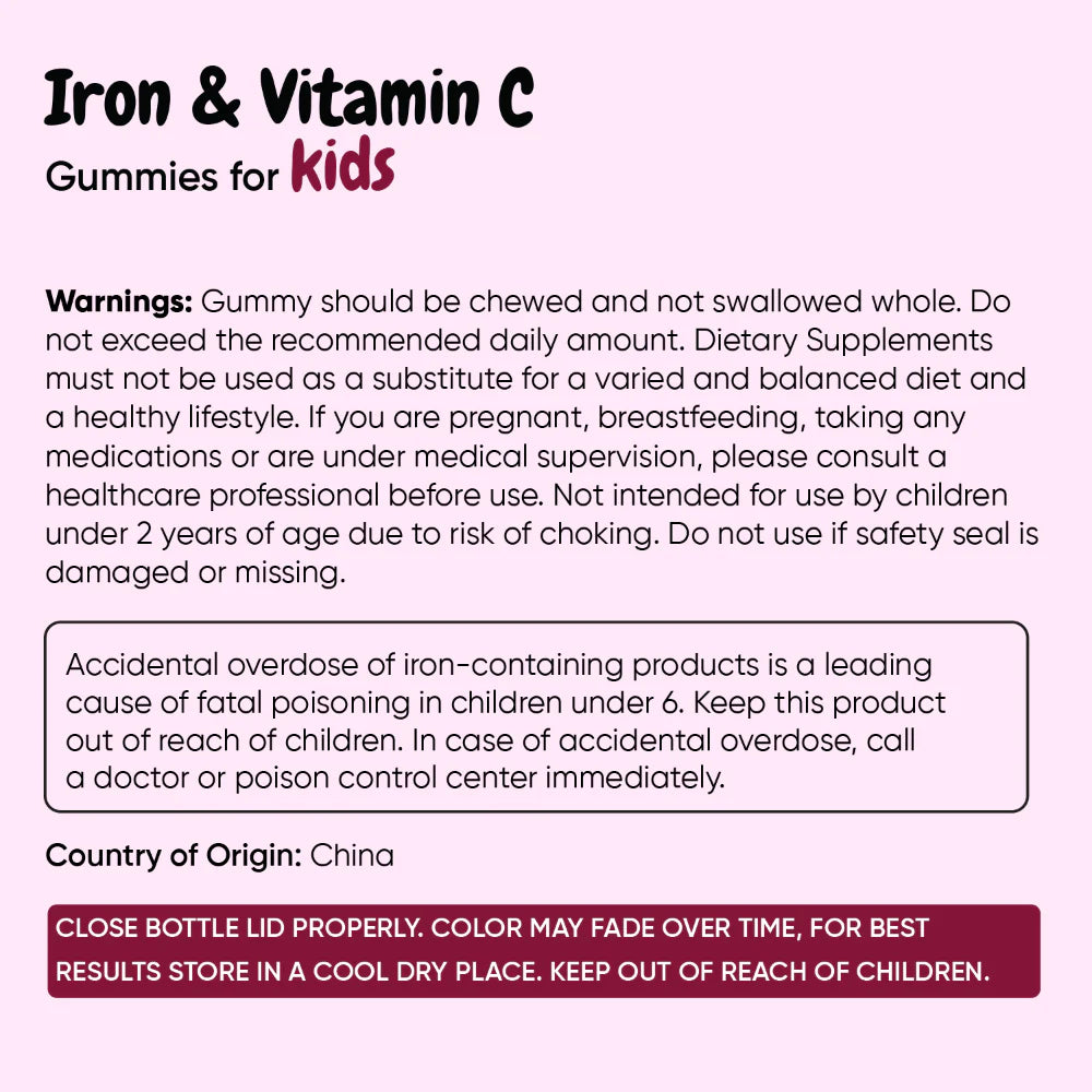 Iron & Vitamin C Gummies for Kids