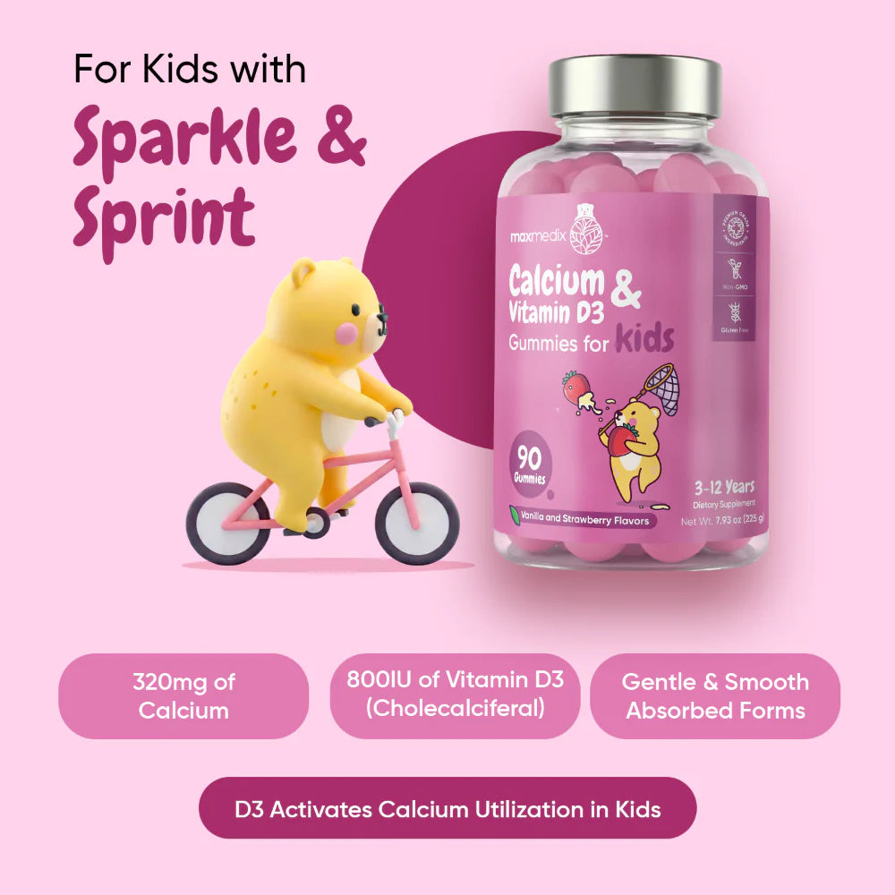 Calcium and Vitamin D3 Gummies for Kids