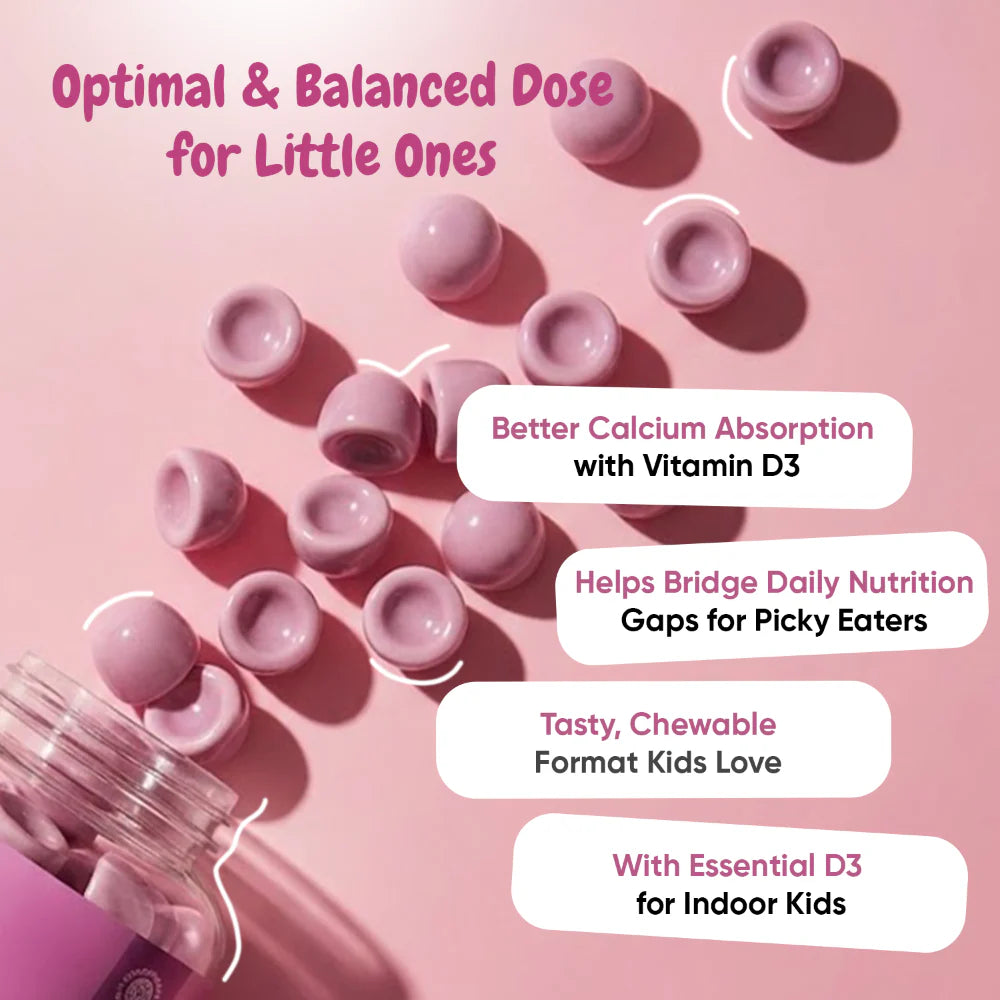 Calcium and Vitamin D3 Gummies for Kids