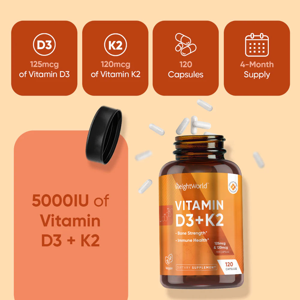 Vitamin D3 + K2 Capsules