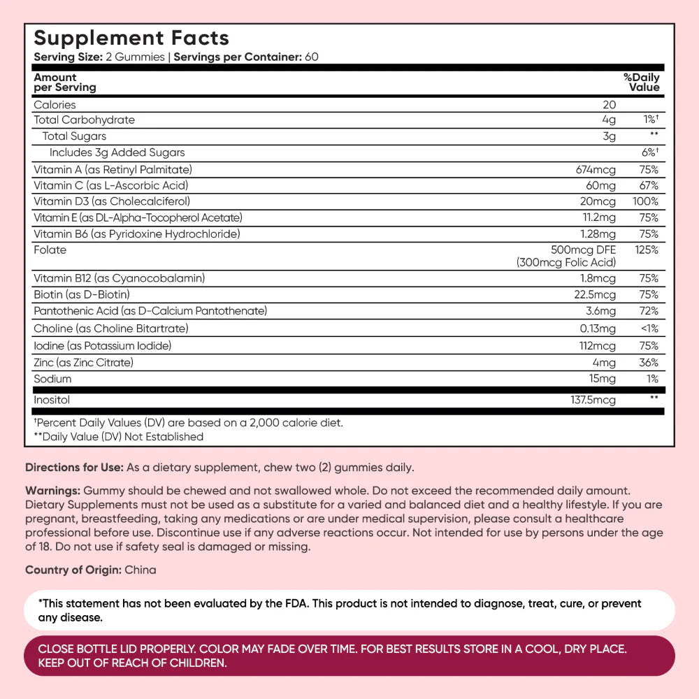 Multivitamin Gummies for Men & Women