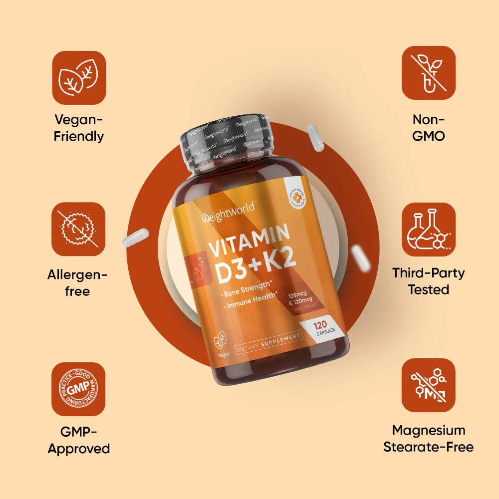 Vitamin D3 + K2 Capsules