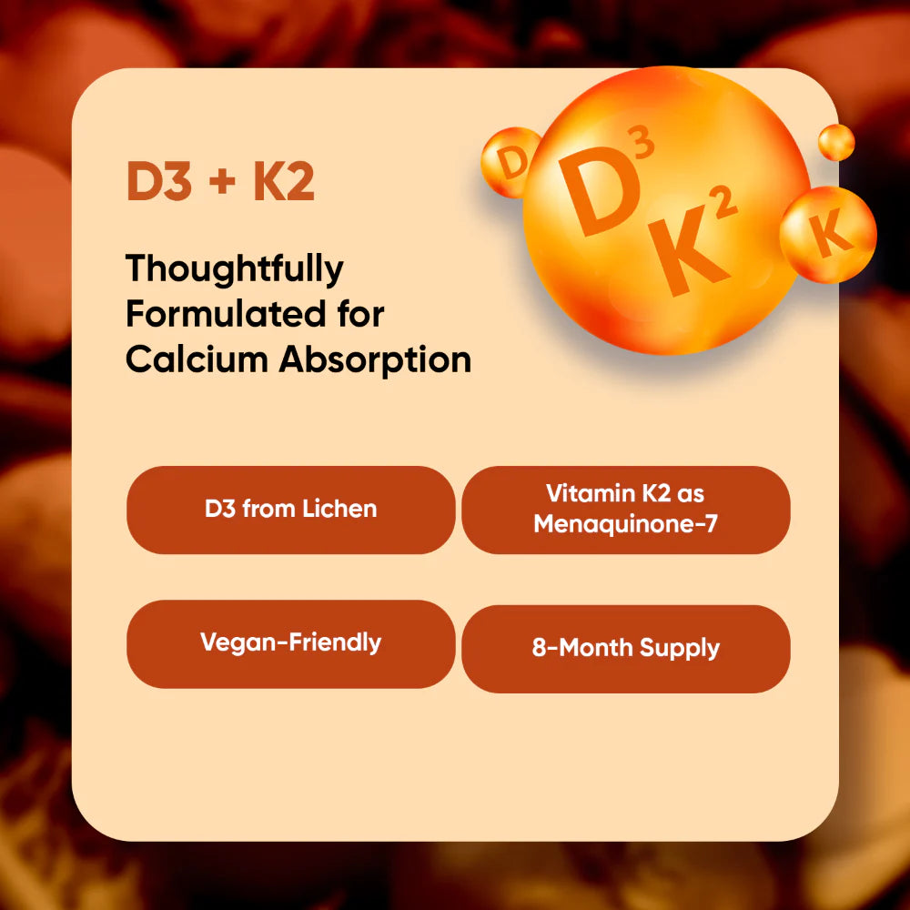 Vitamin D3 + K2 Tablets